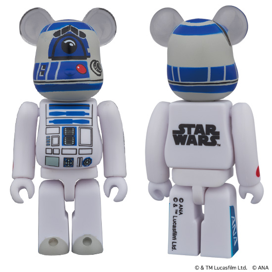 Medicom Be@rbrick  Star Wars R2-D2 ANA JET 400% Bearbrick Figure from Japan F/S 