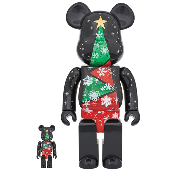 2017 Xmas BE@RBRICK 100％ & 400％セット Stained-glass tree Ver.2