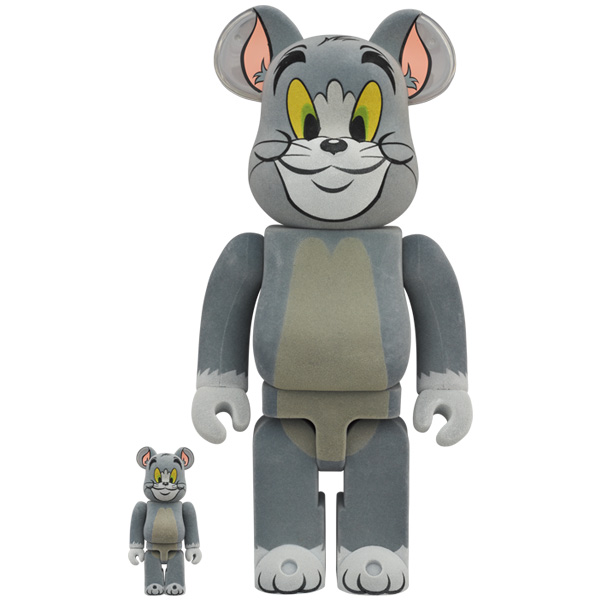 BE@RBRICK TOM フロッキー Ver. 100％ & 400％（TOM AND JERRY）
