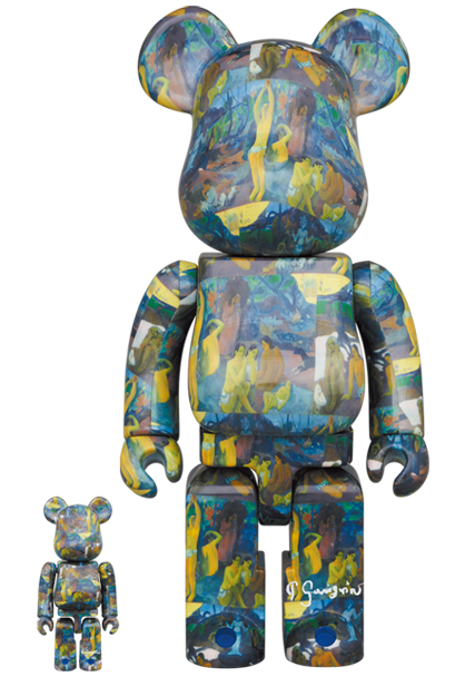 「BE@RBRICK Eugène Henri Paul Gauguin 　"Where Do We Come From? What Are We?Where Are We Going?" 　100％ & 400％」