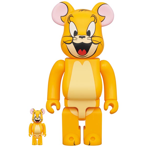 BE@RBRICK JERRY (Classic Color) 100％ & 400％ (TOM AND JERRY)