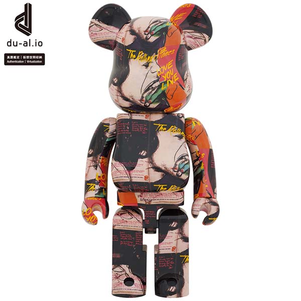 BE@RBRICK Andy Warhol × The Rolling Stones “Love You Live” 1000％
