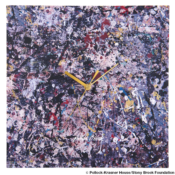 WALL CLOCK "Jackson Pollock Studio 02" made by KARIMOKU