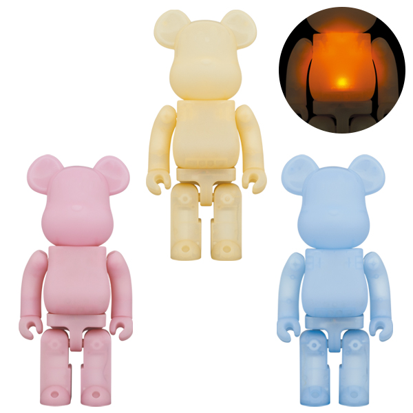 BE@RBRICK 400% CANDLE 2023 IVORY/PINK/BLUE