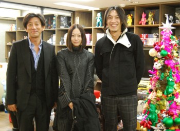 「RESTIR」の高下社長と、ディレクターの柴田さん、MDの清水さん。