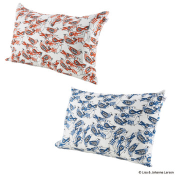 LINEN PILLOW COVER "BIRD"
