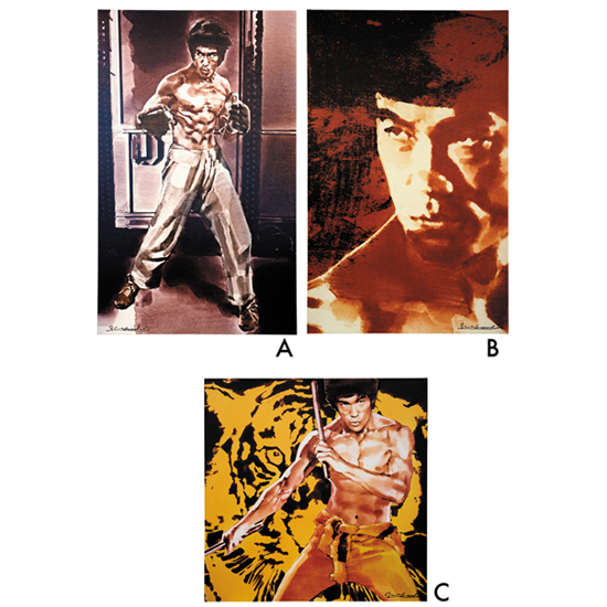 YOSHI SUGAHARA CANVAS ART THEATER act.1 「BRUCE LEE」 「The Jeet Kune Do Man」Remaster 2015 （ジークンドーマン） (A) 「His Real Face」Remaster 2015 （リアルフェイス） (B) 「The Yellow Faced Tiger」Remaster 2015 （黄面虎） (C)
