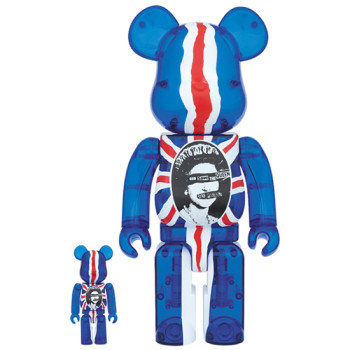 BE@RBRICK God Save The Queen Clear Ver. 100％ & 400％