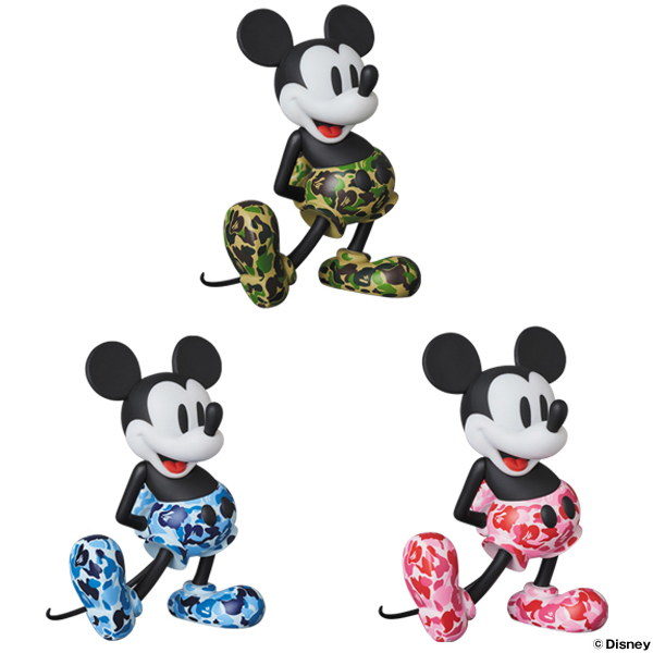 【VCD BAPE MICKEY MOUSE GREEN/BLUE/PINK】 【BE@RBRICK BAPE MICKEY MOUSE 100% & 400% GREEN/BLUE/PINK】 【BE@RBRICK BAPE MICKEY MOUSE 1000% GREEN/BLUE/PINK】 販売に伴う、入店整理に関しまして