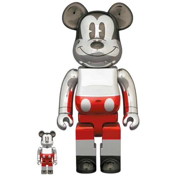 BE@RBRICK FUTURE MICKEY(2nd COLOR Ver.) 100％ & 400％