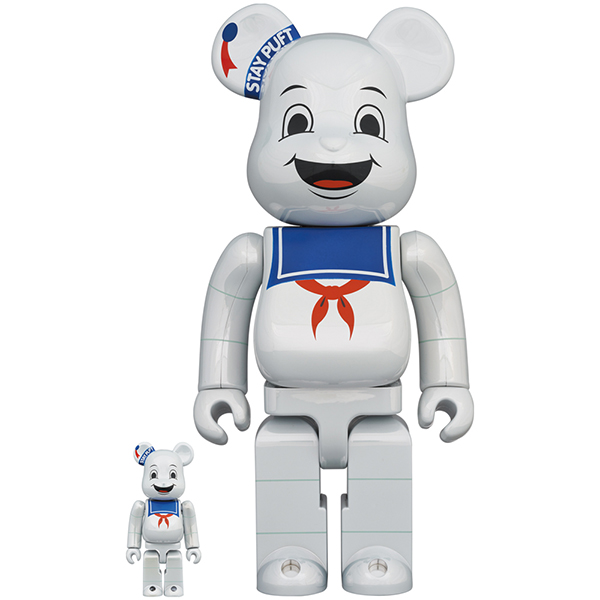 BE@RBRICK STAY PUFT MARSHMALLOW MAN  　WHITE CHROME Ver. 100％ & 400％
