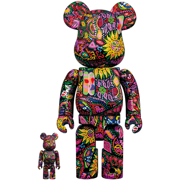 BE@RBRICK Psychedelic Paisley 100％ & 400%