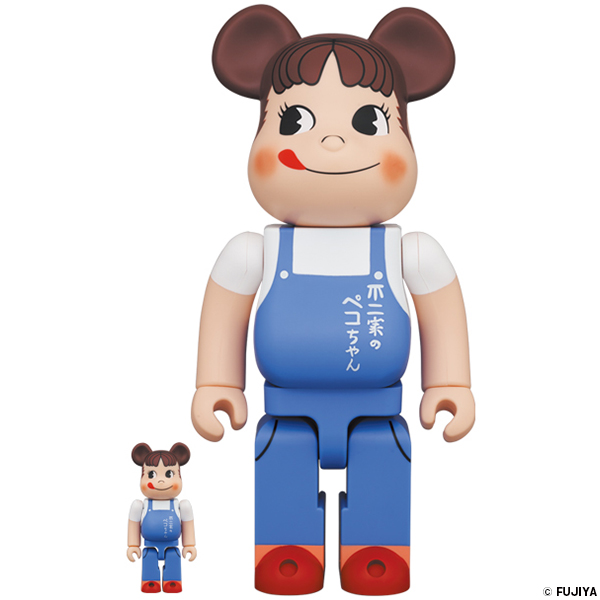 BE＠RBRICKペコちゃんThe overalls girl 100％400％