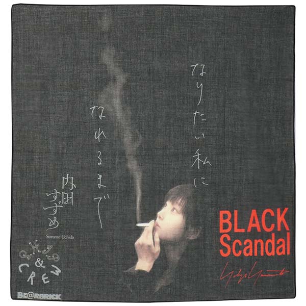 BE@RBRICK BLACK Scandal Yohji Yamamoto × 内田すずめ × S.H.I.P&crew  なりたい私になれるまで HANDKERCHIEF.2