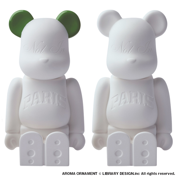 BE@RBRICK AROMA ORNAMENT No.+33 Not in Paris　GREEN / WHITE 