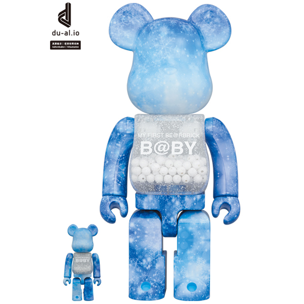 MY FIRST BE@RBRICK B@BY CRYSTAL OF SNOW Ver. 100％ & 400％