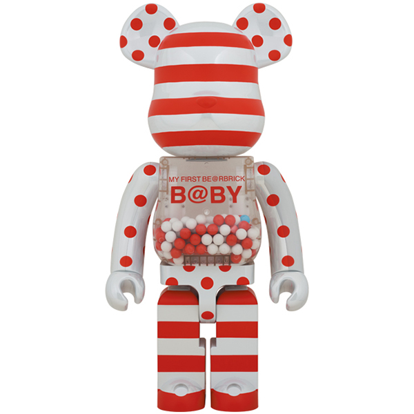 MY FIRST BE@RBRICK B@BY RED & SILVER CHROME Ver.1000％