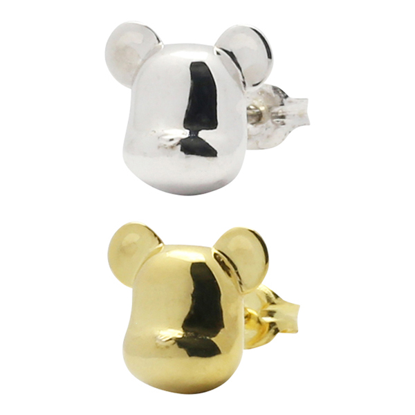 BE@RBRICK FACE PIERCE COLOR:SILVER / GOLD