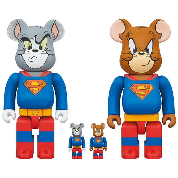 BE@RBRICK TOM and JERRY as SUPERMAN 100％ & 400％